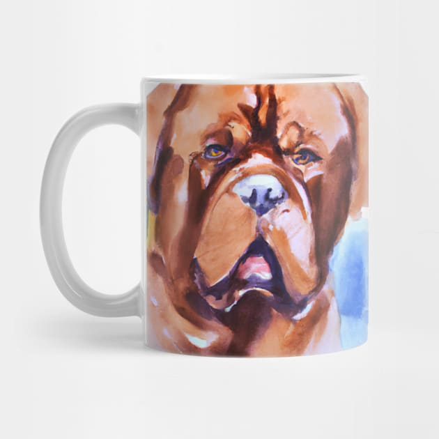 Watercolor Dogue de Bordeaux - Dog Lovers by Edd Paint Something